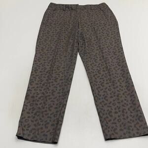 LARRY LEVINE Women’s 10 Leopard Print Pant